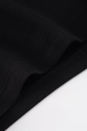 Metal Rivet Cross Strap Low-Waist Shorts