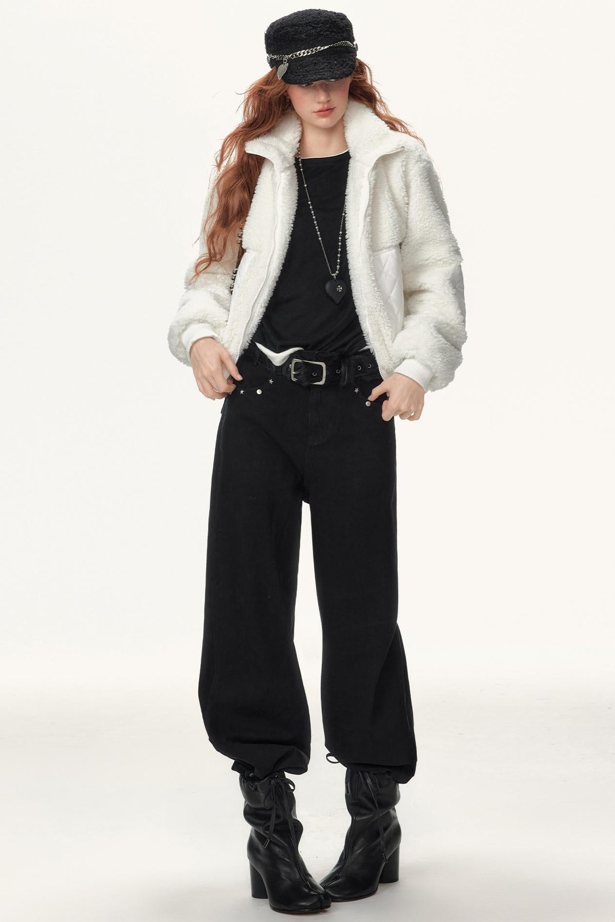 Metallic Stud Womens Jeans Pants