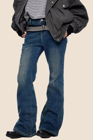 Micro-Flared Retro Bell-Bottom Pants