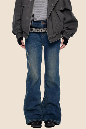 Micro-Flared Retro Bell-Bottom Pants