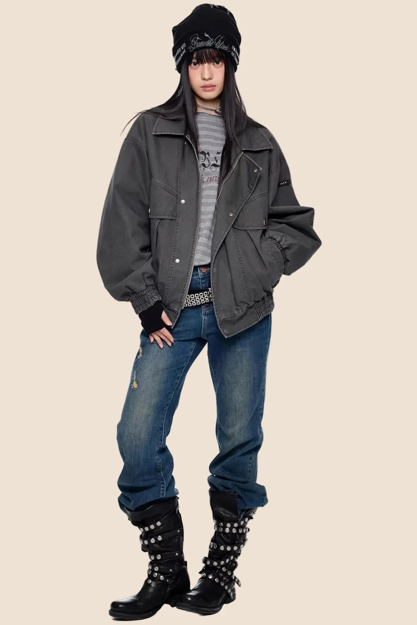 Micro-Flared Retro Bell-Bottom Pants