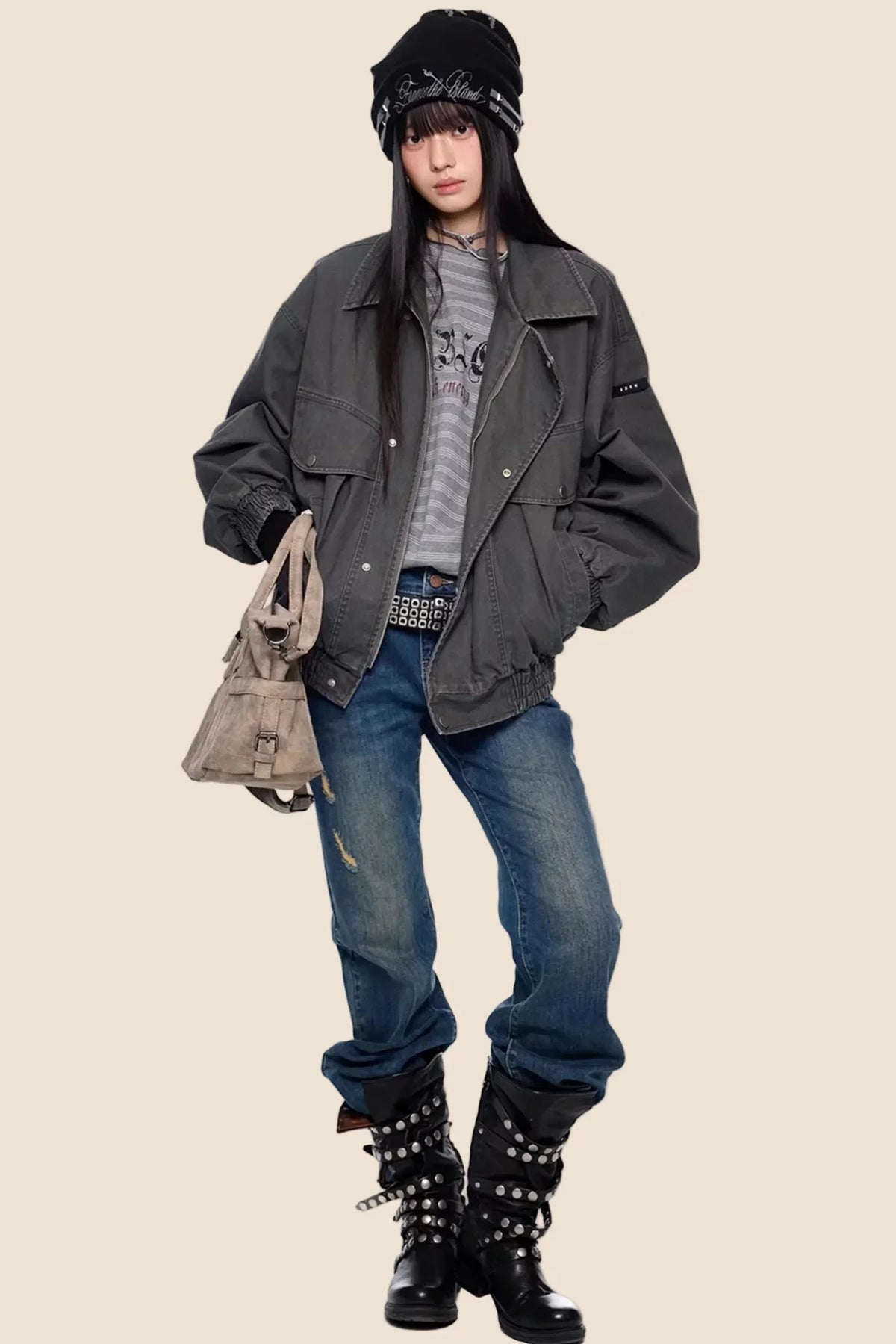 Micro-Flared Retro Bell-Bottom Pants