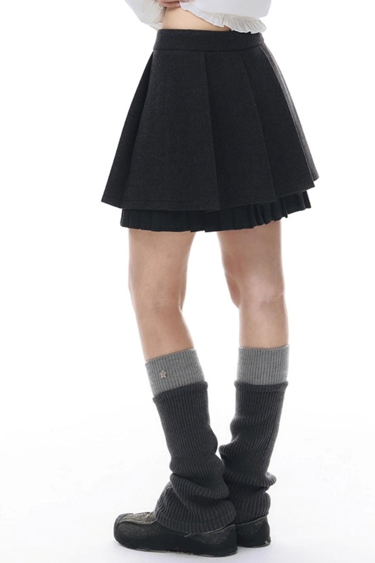 Mid-Leg Stacked Socks