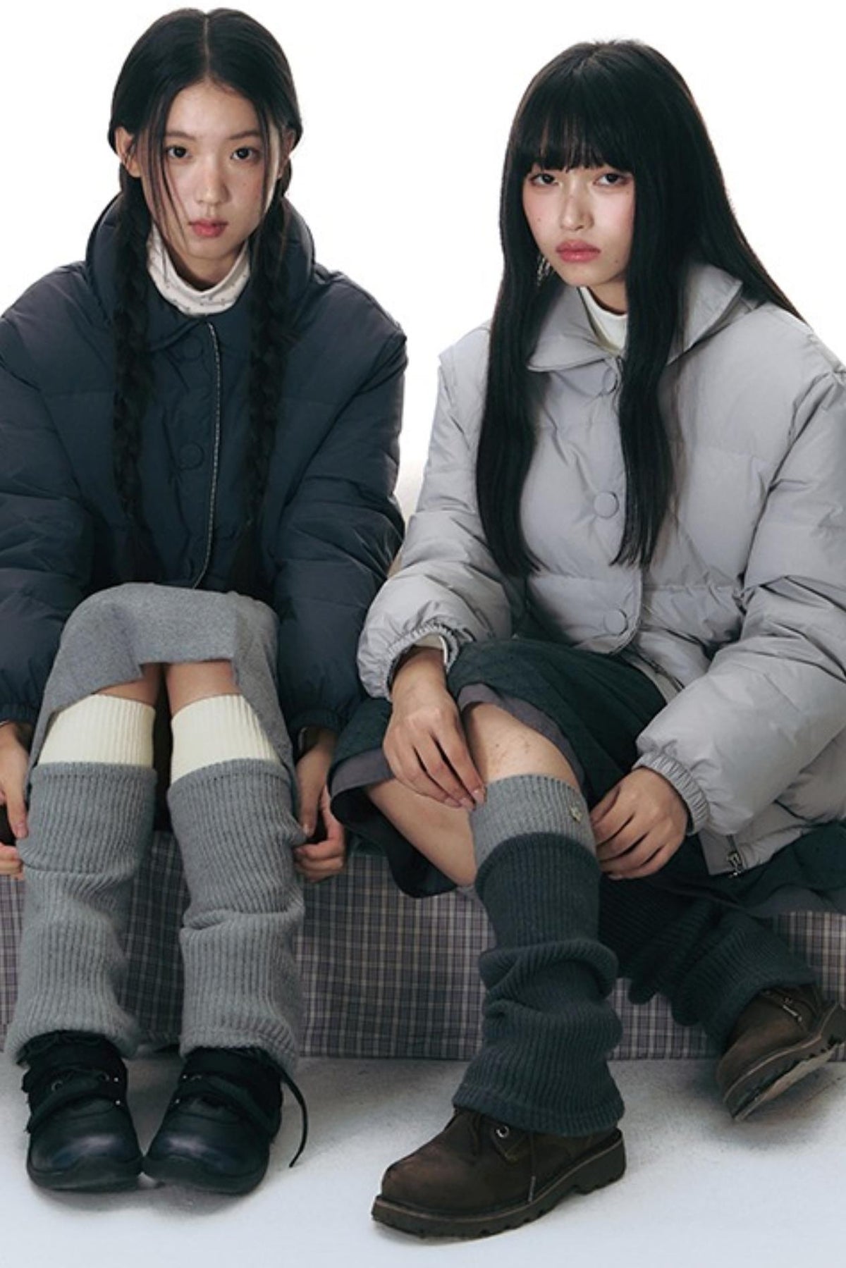 Mid-Leg Stacked Socks