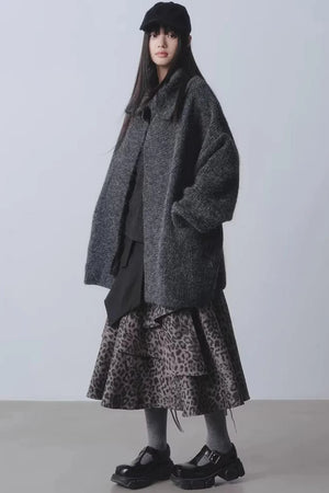 Midnight Forest Leopard Skirt