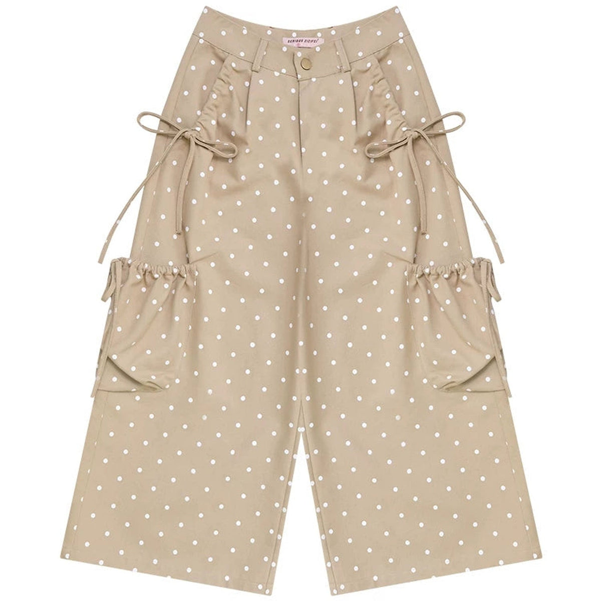 Milk Coffee Polka Dot Pants