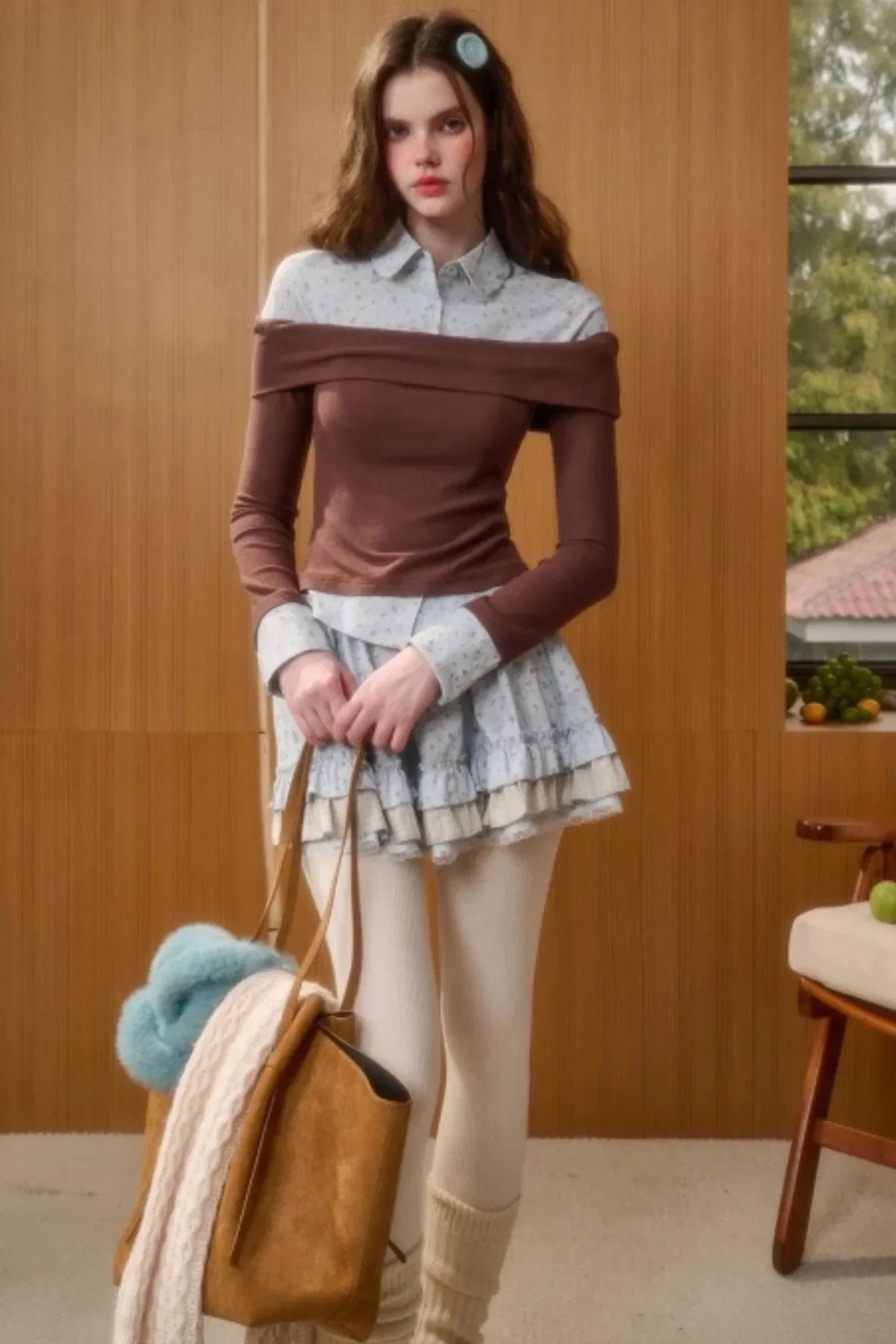 Milky Way Bunny Lace Skirt Set-Up