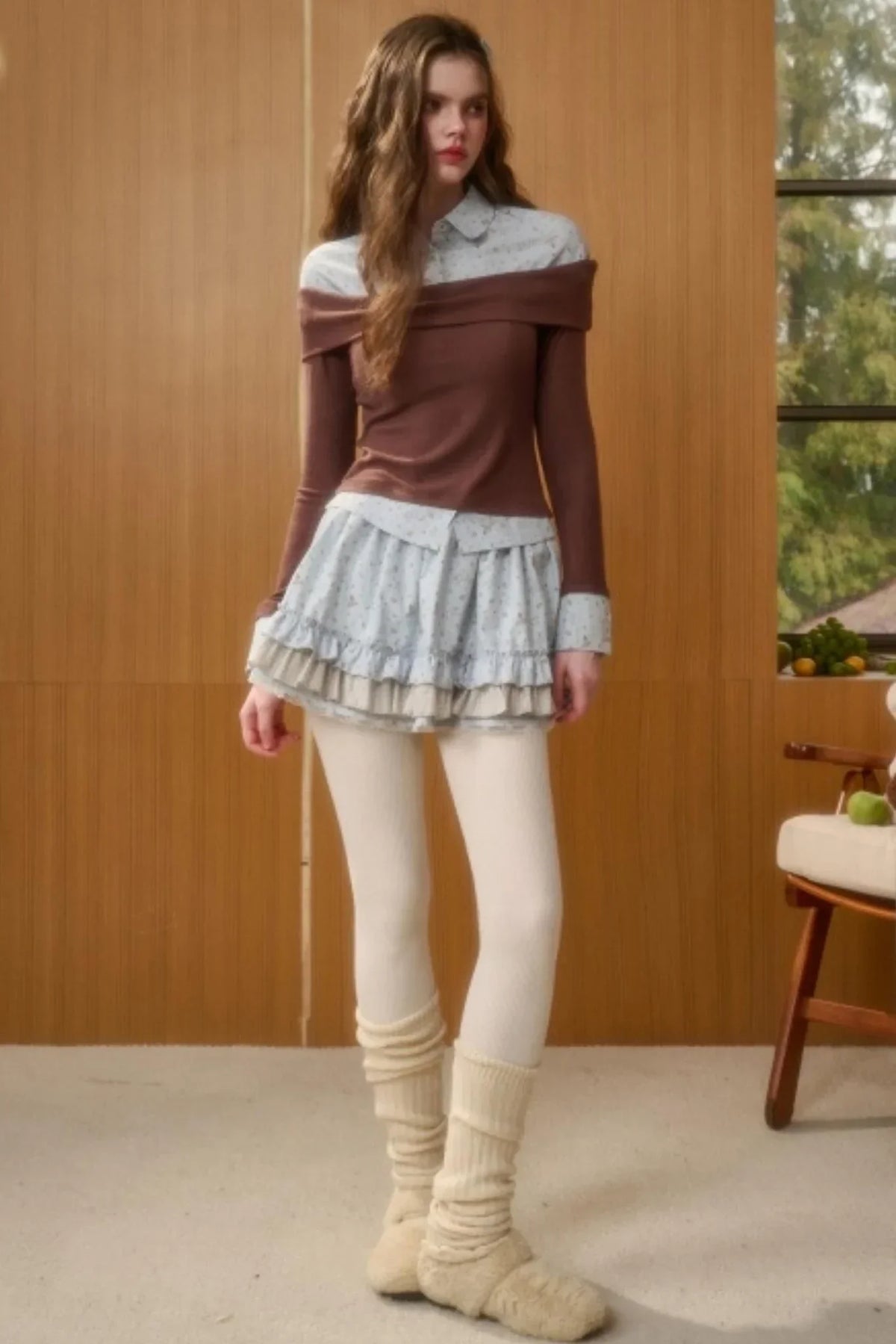 Milky Way Bunny Lace Skirt Set-Up
