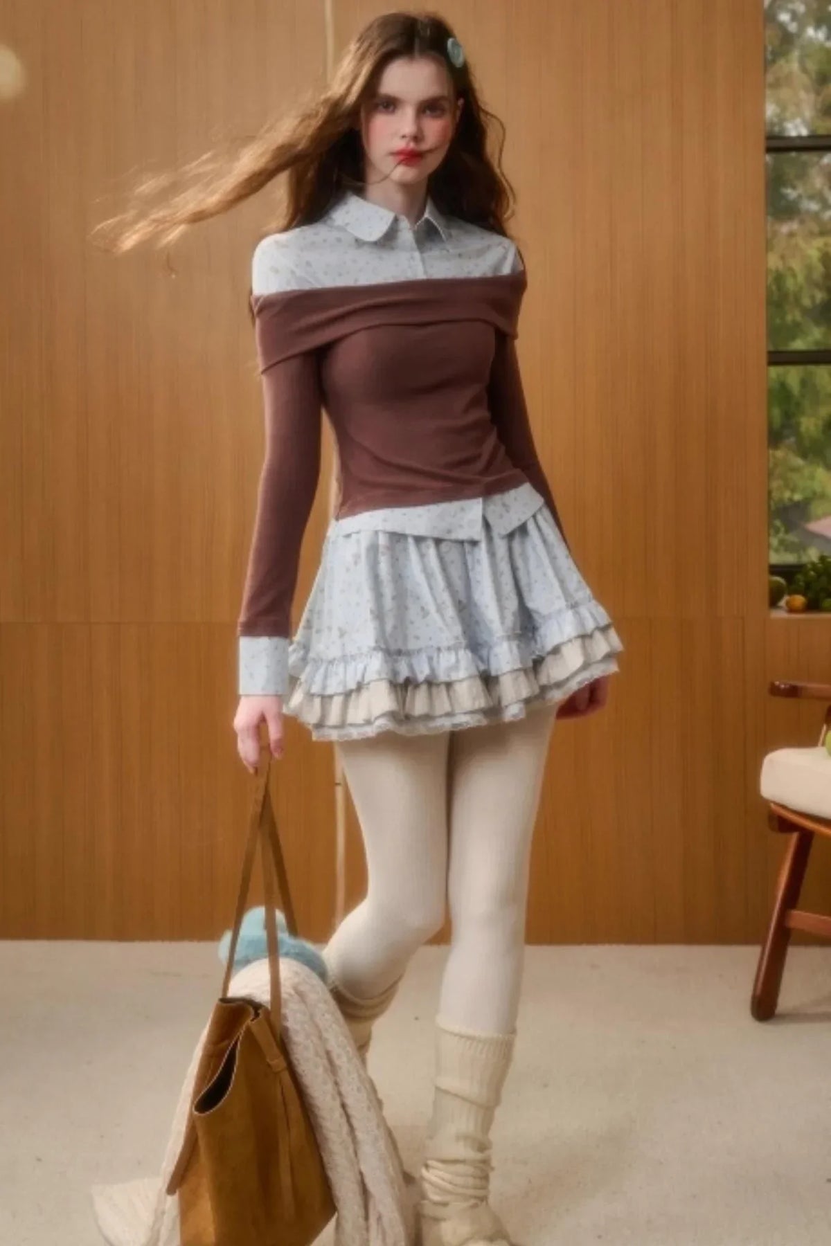 Milky Way Bunny Lace Skirt Set-Up