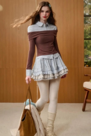 Milky Way Bunny Lace Skirt Set-Up