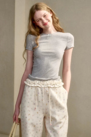 Milky Way Knit Lace Top