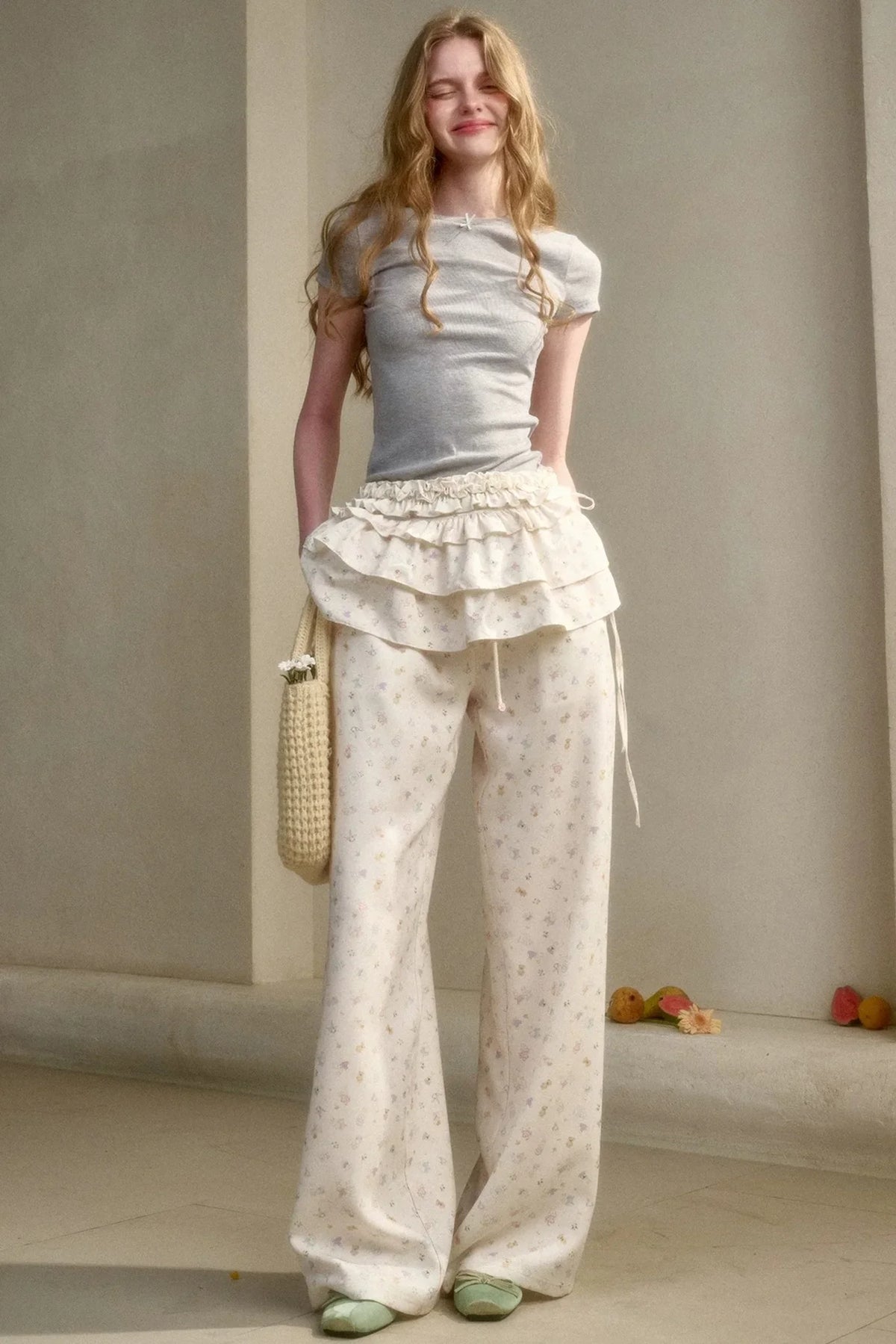 Milky Way Knit Lace Top