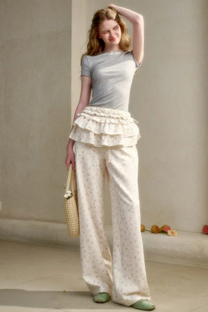 Milky Way Knit Lace Top