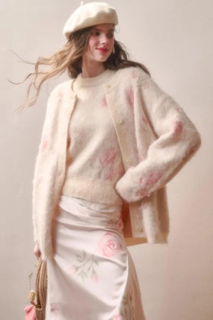 Milky Way Wool Sweater & Skirt Set-Up