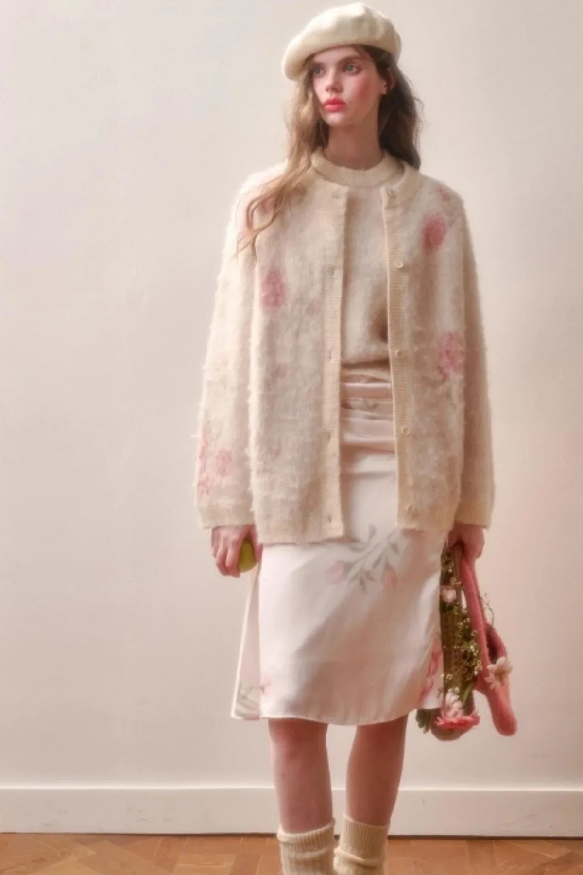 Milky Way Wool Sweater & Skirt Set-Up
