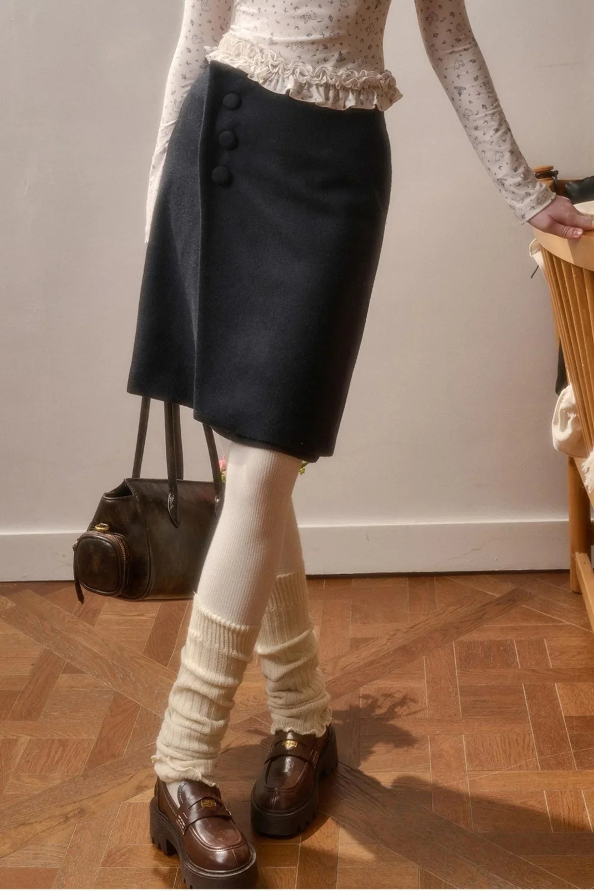 Milky Way Woolen Skirt