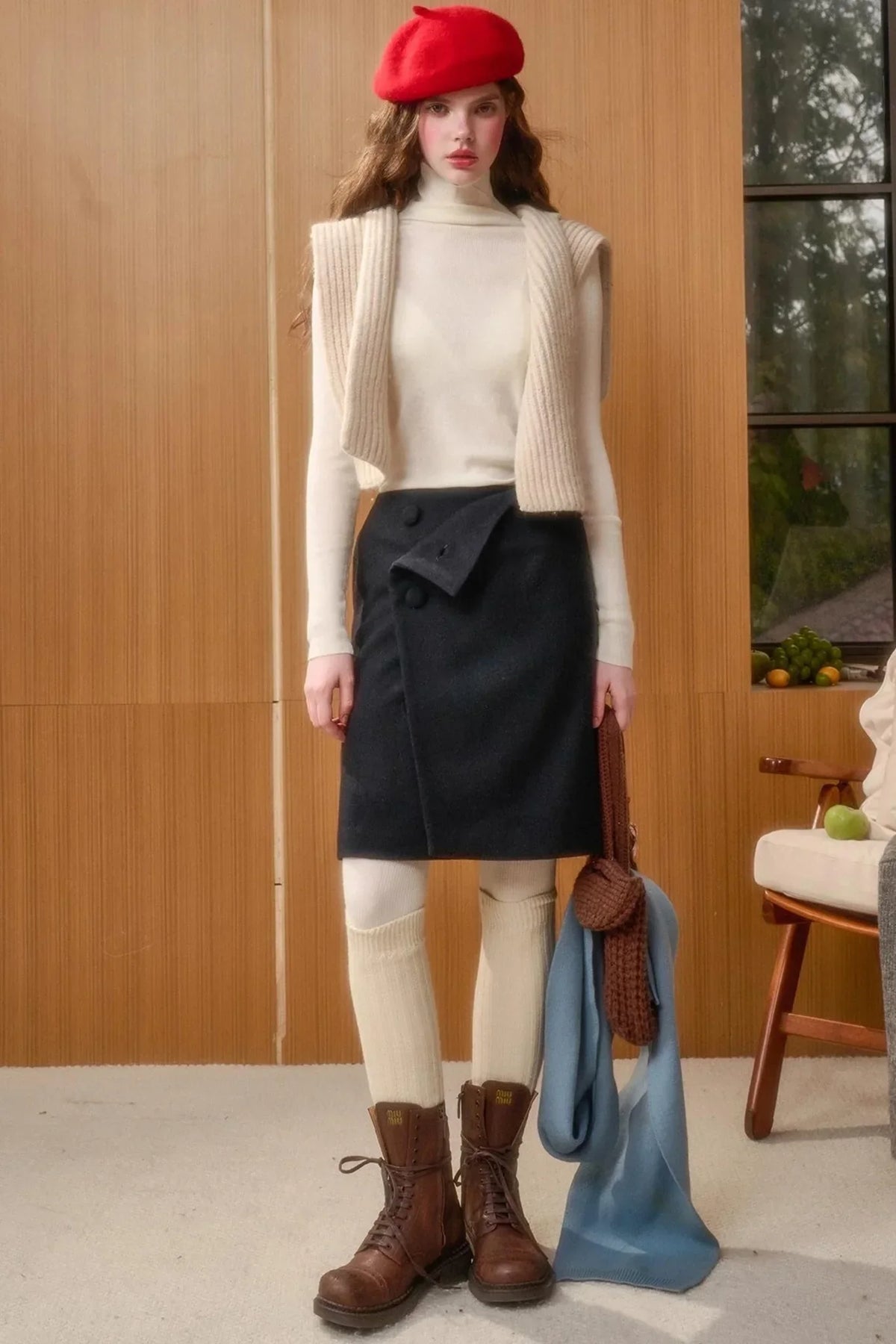 Milky Way Woolen Skirt