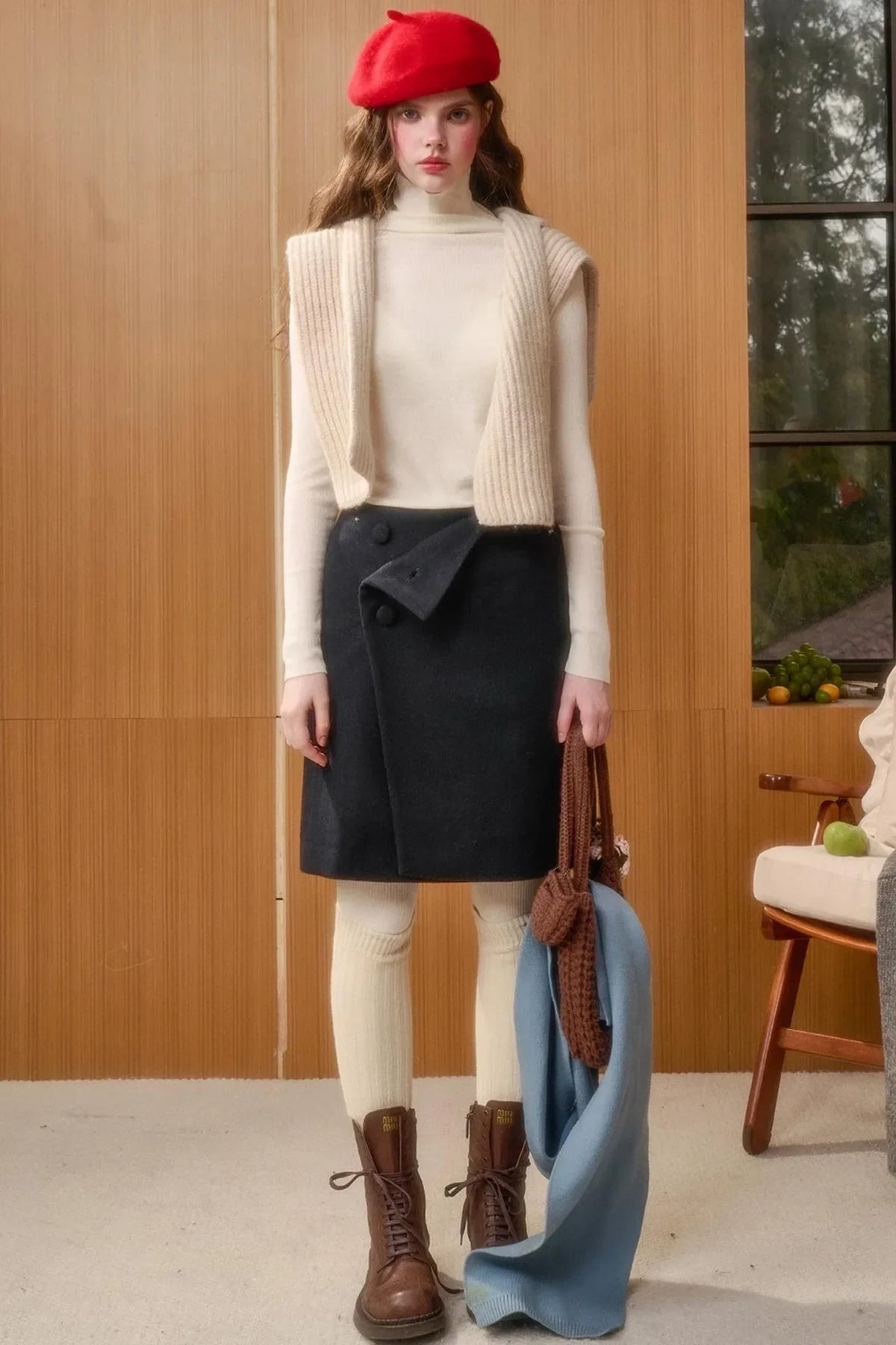 Milky Way Woolen Skirt