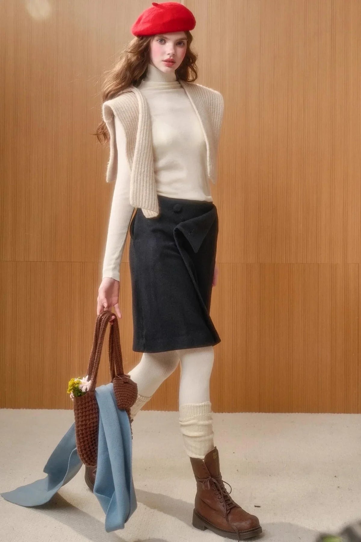 Milky Way Woolen Skirt