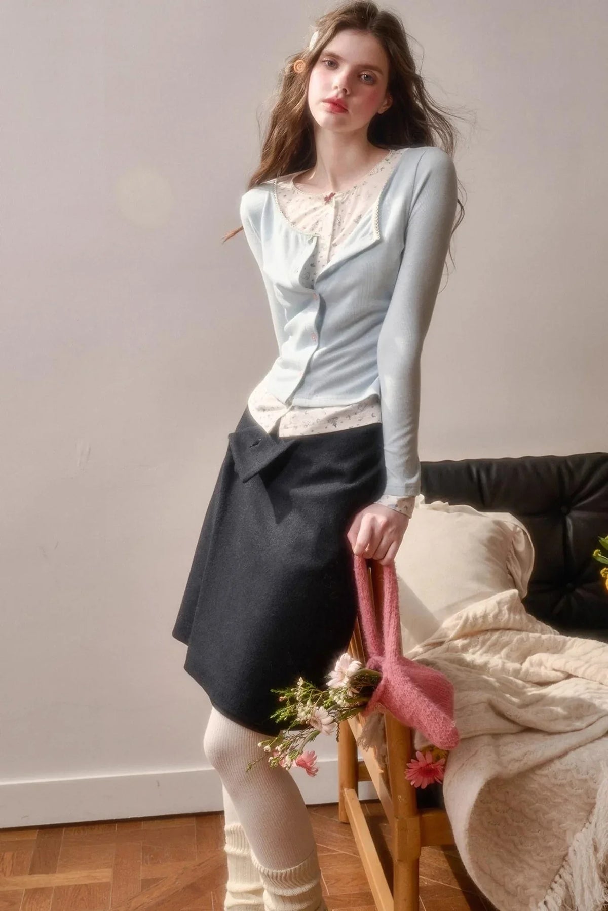 Milky Way Woolen Skirt