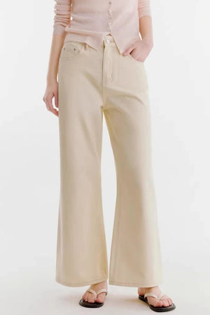 Milky White Cotton Pants