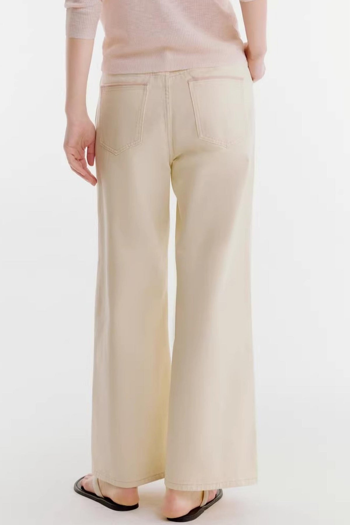 Milky White Cotton Pants