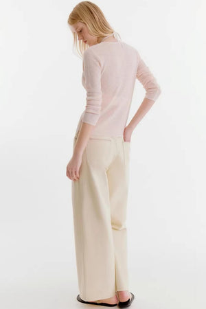 Milky White Cotton Pants