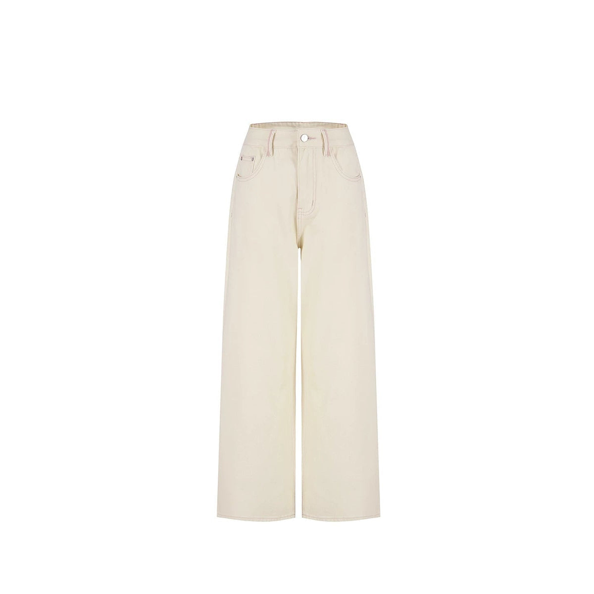Milky White Cotton Pants