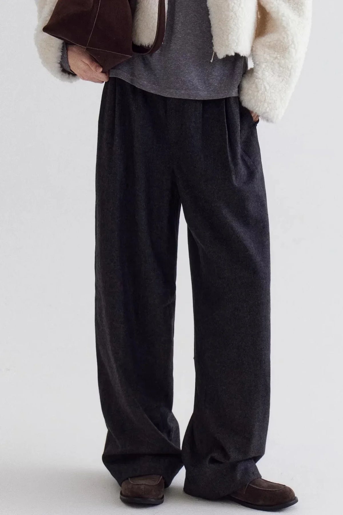 Minimalist Merino Wool Trousers