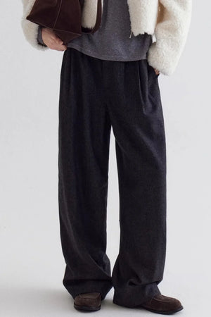 Minimalist Merino Wool Trousers