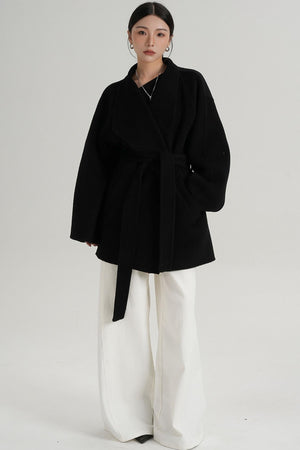 Minimalist Reversible Wool Coat