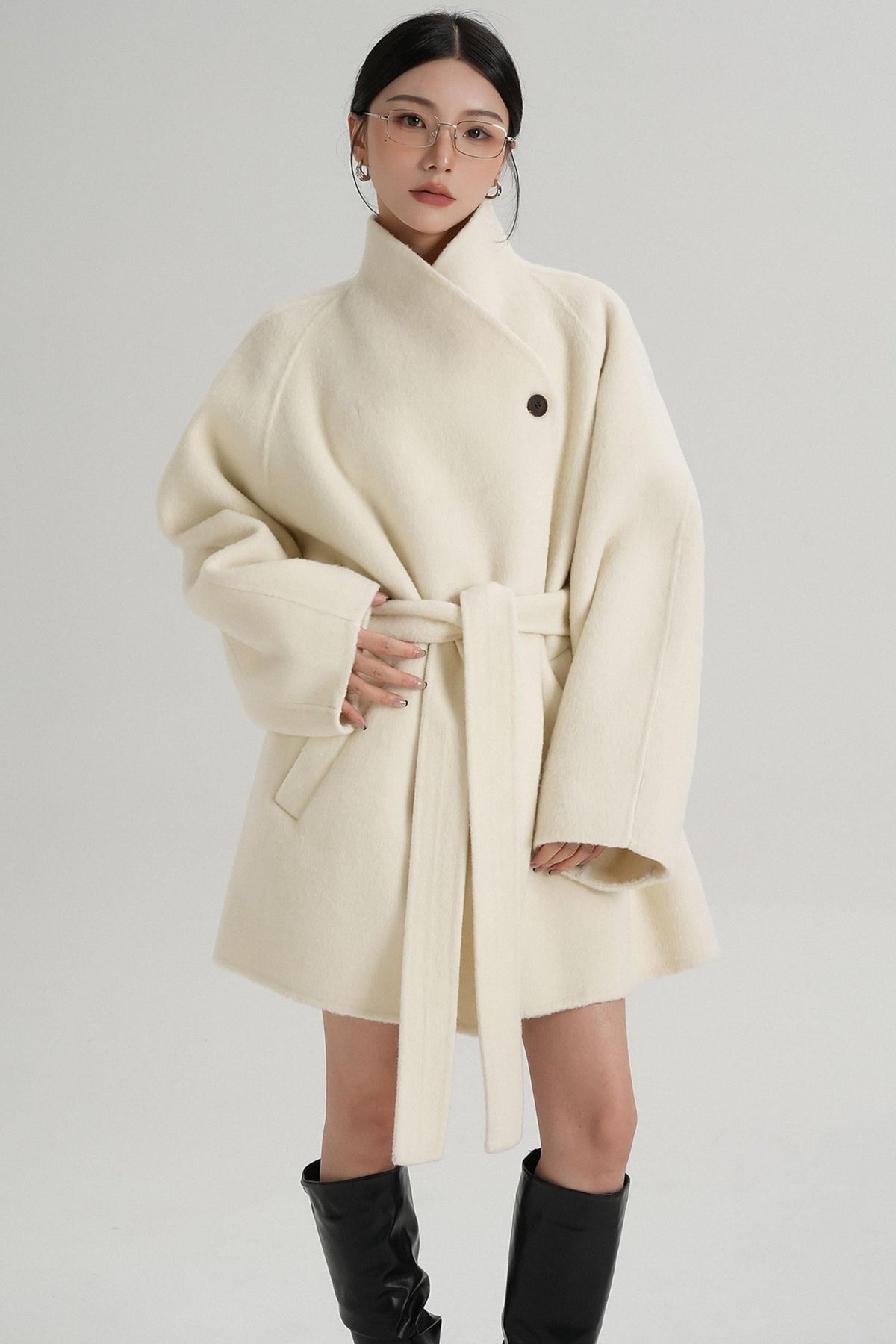 Minimalist Reversible Wool Coat