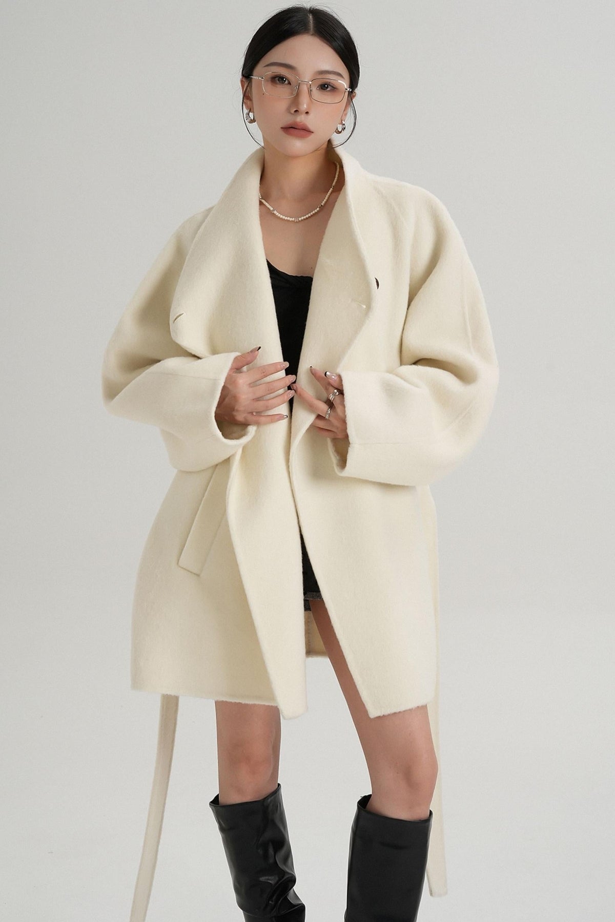 Minimalist Reversible Wool Coat