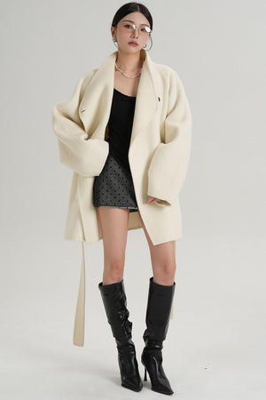 Minimalist Reversible Wool Coat