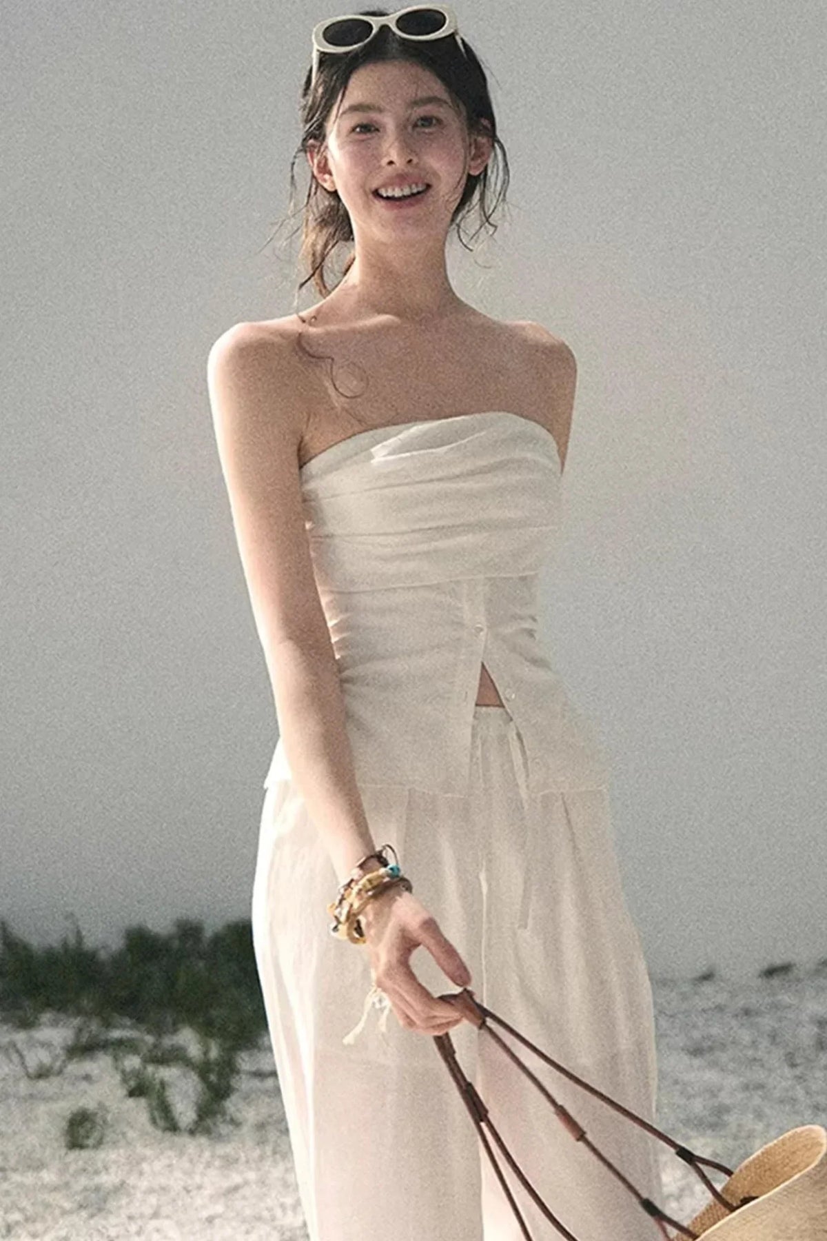 Minimalist Summer Off-Shoulder Top Set-Up