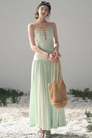 Mint Afternote Lace Two-Piece Set-Up
