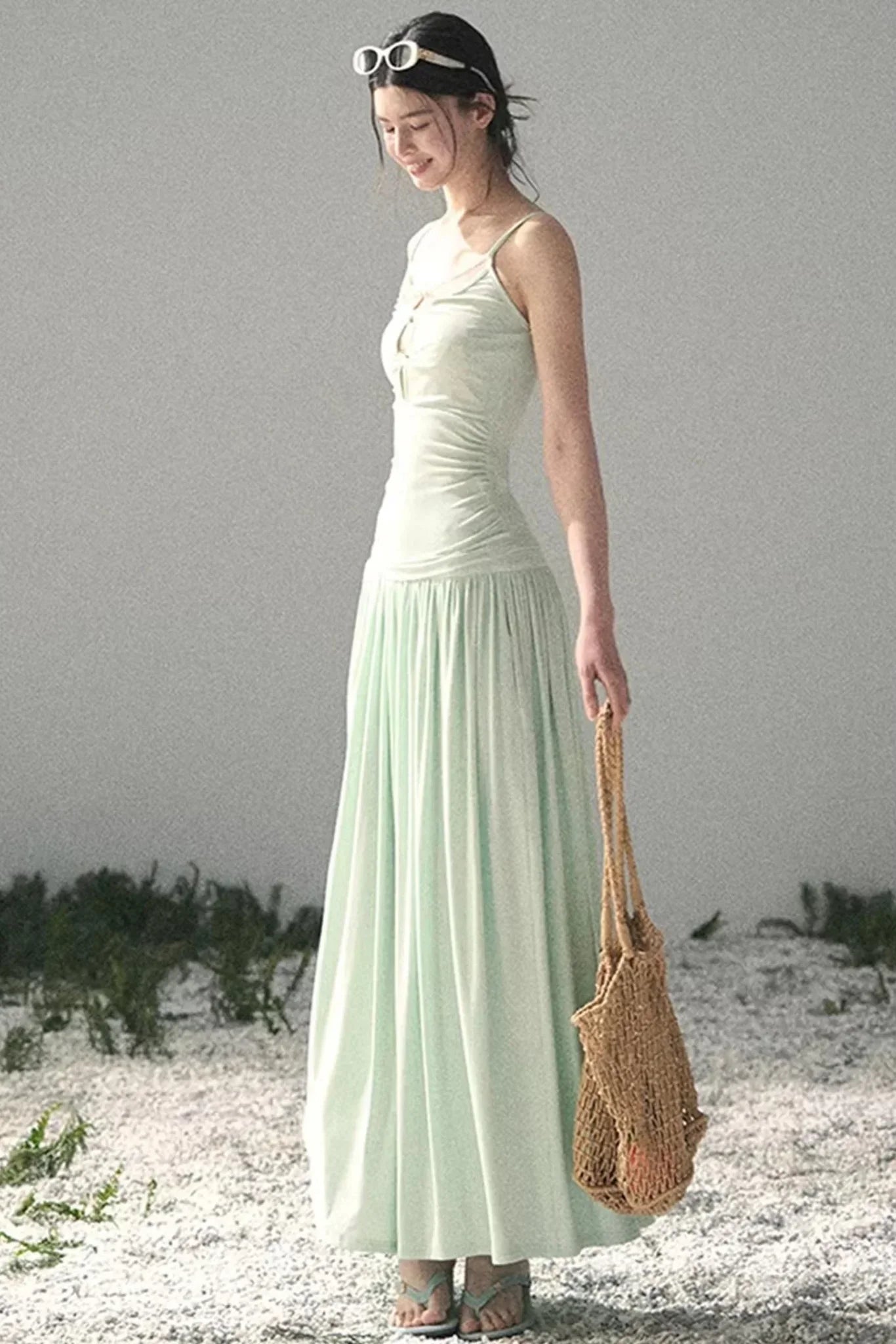 Mint Afternote Lace Two-Piece Set-Up