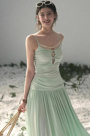 Mint Afternote Lace Two-Piece Set-Up