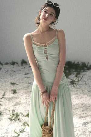 Mint Afternote Lace Two-Piece Set-Up