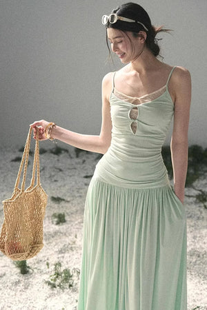 Mint Afternote Lace Two-Piece Set-Up
