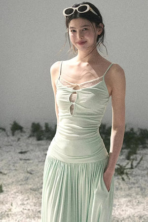 Mint Afternote Lace Two-Piece Set-Up