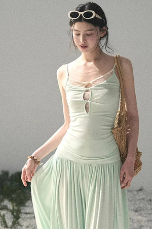Mint Afternote Lace Two-Piece Set-Up