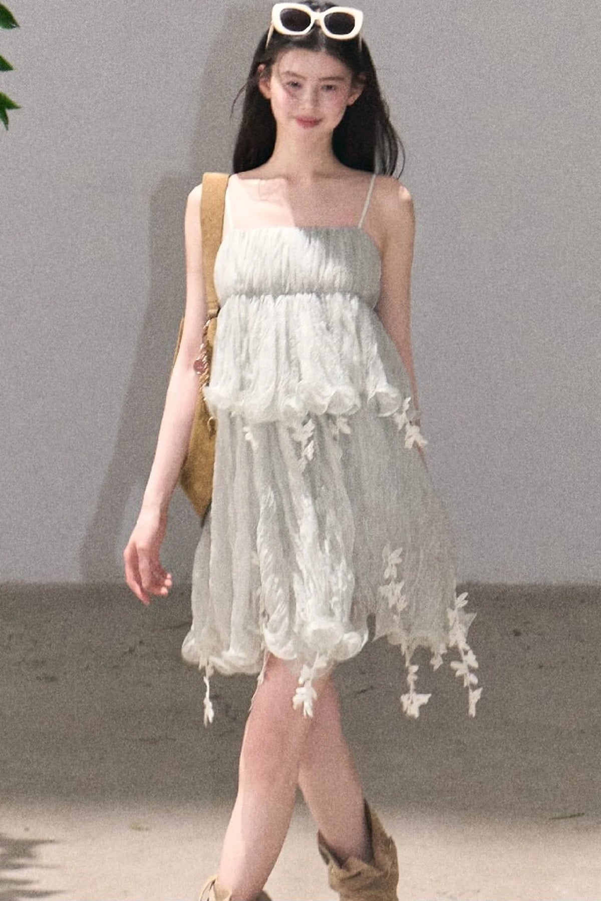 Mint Lace Spaghetti Strap Dress
