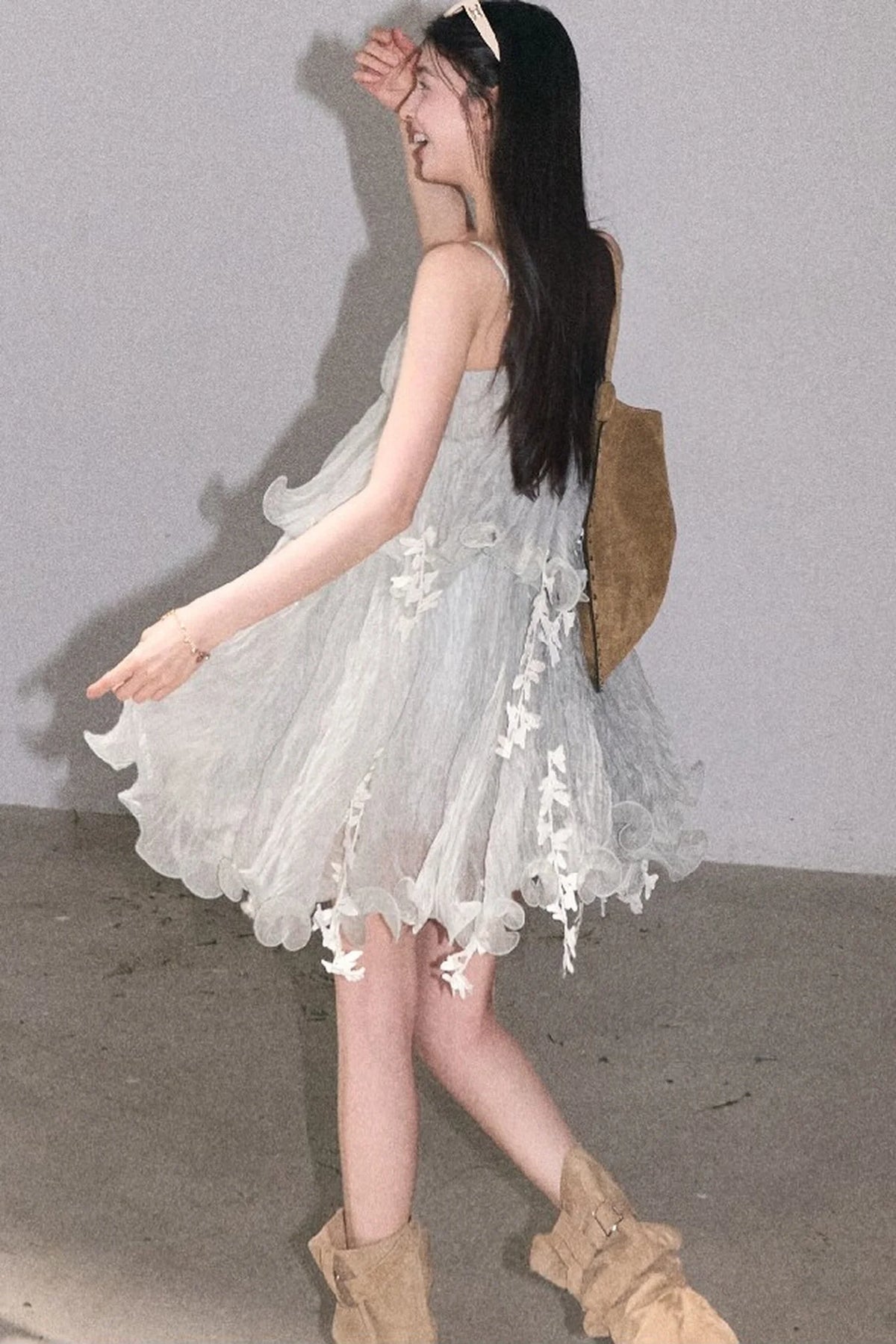 Mint Lace Spaghetti Strap Dress