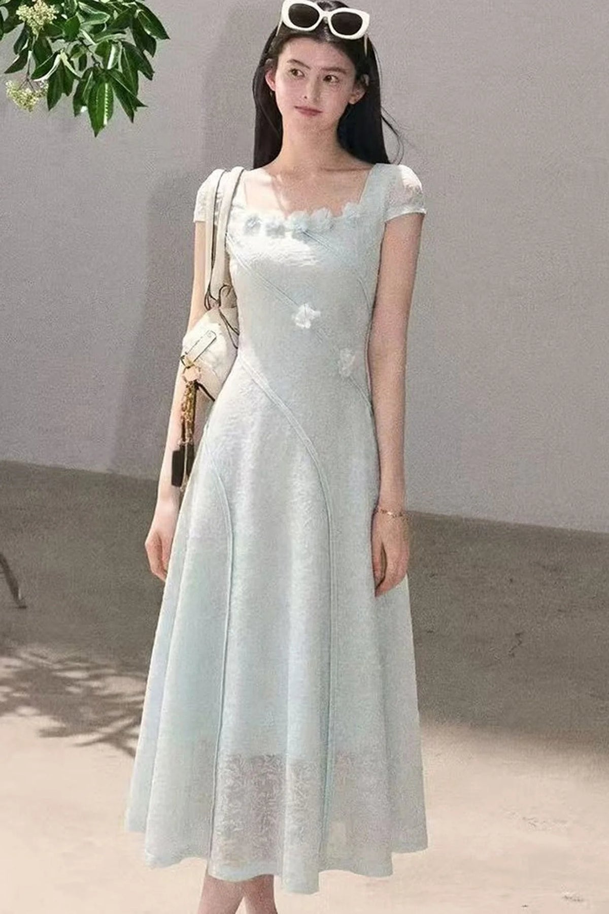 Mint Mambo Jacquard Dress