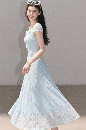 Mint Mambo Jacquard Dress