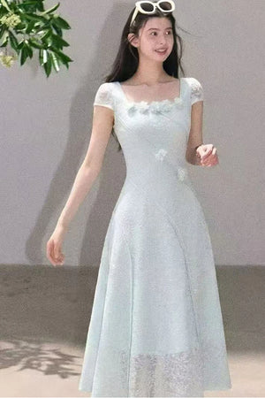 Mint Mambo Jacquard Dress