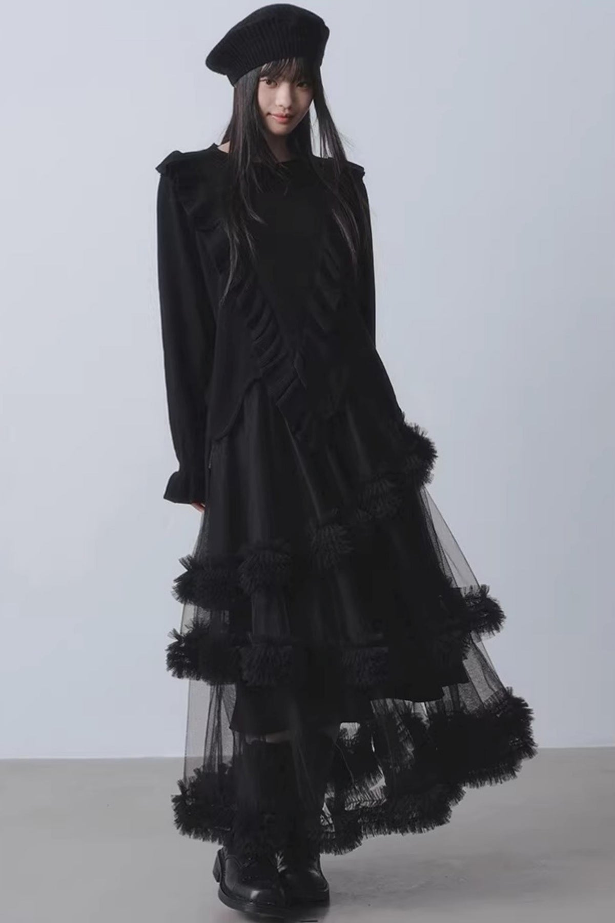 Mist Falling Mesh Skirt