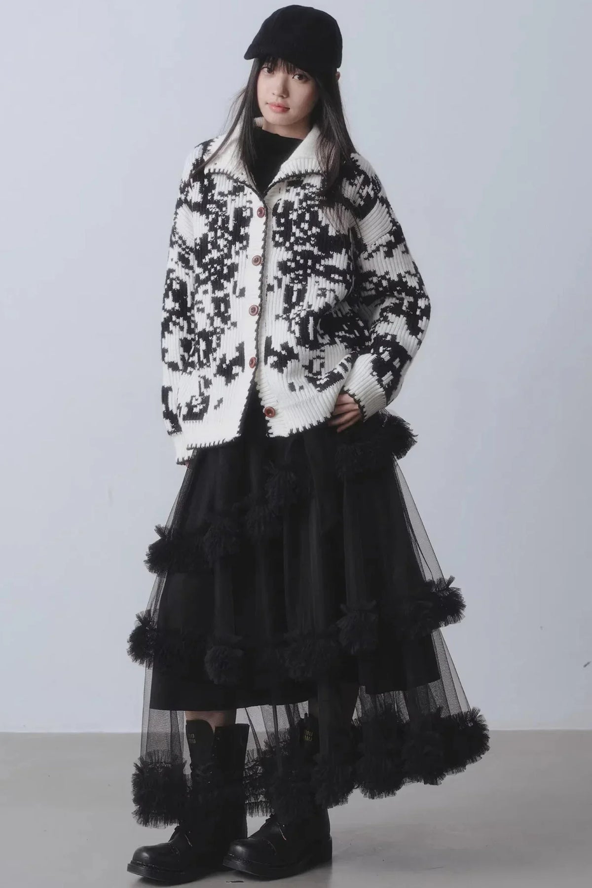 Mist Falling Mesh Skirt