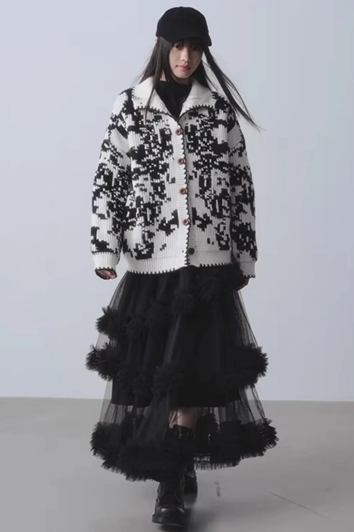 Mist Falling Mesh Skirt